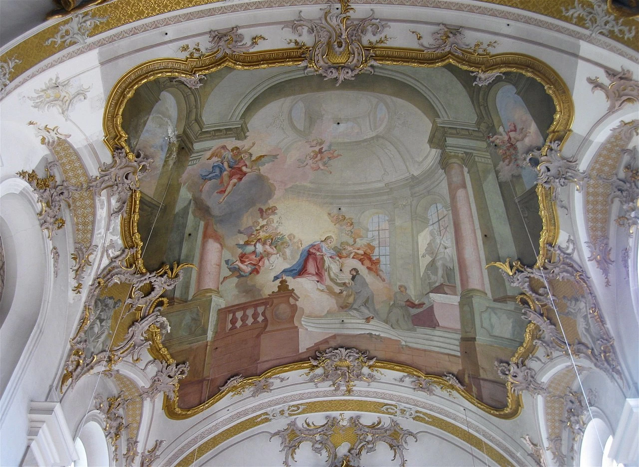 Affresco del coro dei Santi Pietro e Paolo a Freising